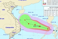 Bão Phanfone đã vào Biển Đông