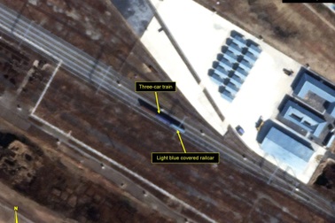 Đoàn tàu bí ẩn di chuyển từ Triều Tiên qua biên giới Nga