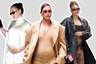 Thời trang bầu vừa sành điệu, vừa gợi cảm của Hailey Bieber