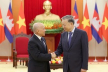 Tổng Bí thư Tô Lâm hội kiến Quốc vương Campuchia