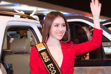 Thư Dung chính thức lên đường dự thi Miss Eco International 2018