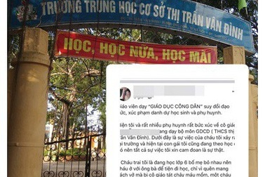 Cảnh cáo, chuyển trường cô giáo tát, đuổi học sinh trong giờ Giáo dục công dân
