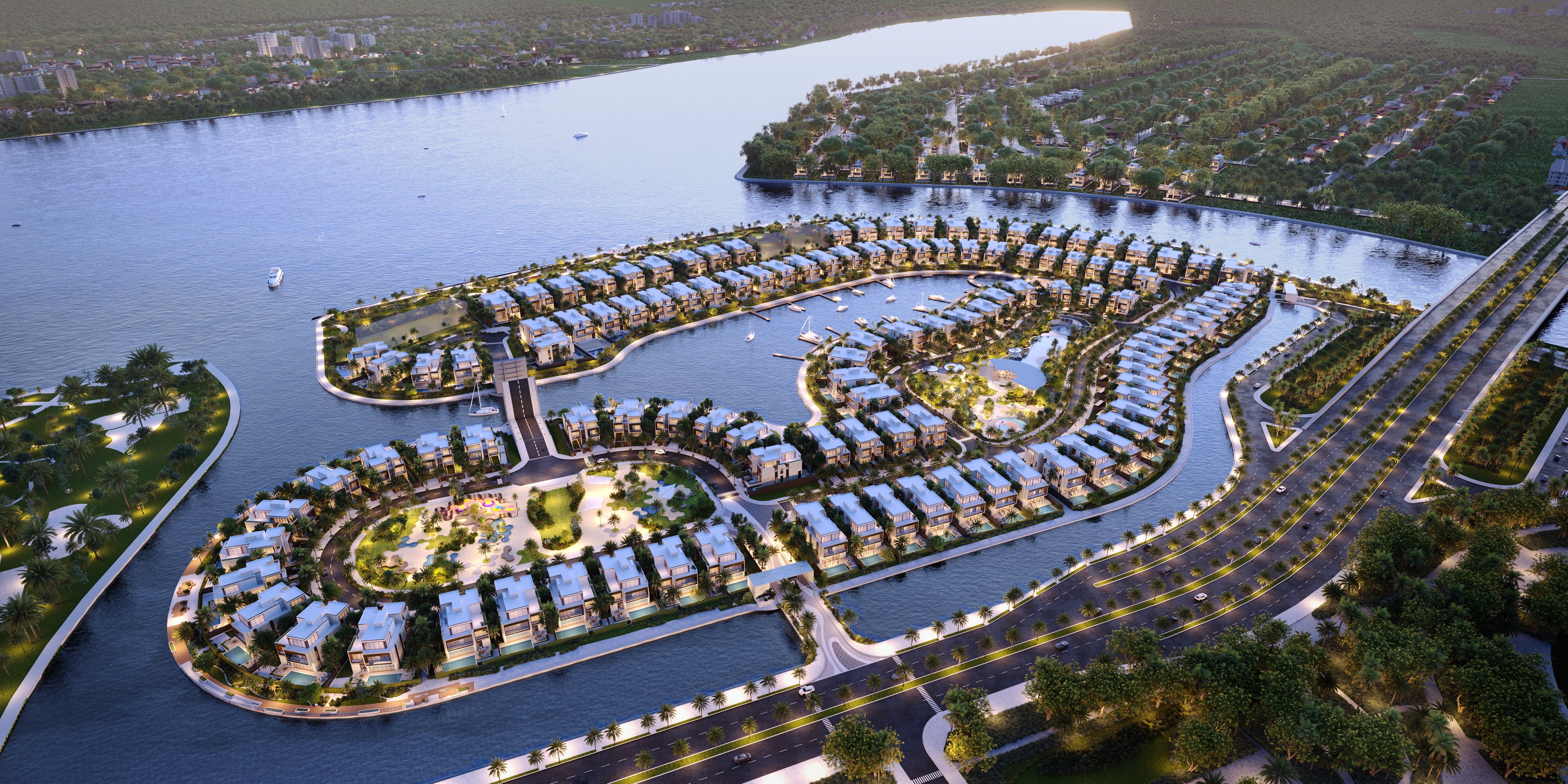 Moradia em localização privilegiada com infraestrutura atrativa atrai os super ricos - 1 Dinh thự tại vị trí đón đầu hạ tầng hấp dẫn giới siêu giàu - 1