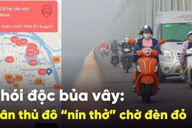 Ô nhiễm không khí: Dân Thủ đô khổ vì bụi, nín thở dừng chờ đèn đỏ
