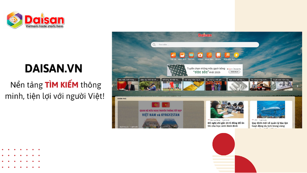 Đại Sàn: Tầm nhìn mới từ vật liệu xây dựng đến nền tảng tìm kiếm số Daisan.vn - 5 Đại Sàn: Tầm nhìn mới từ vật liệu xây dựng đến nền tảng tìm kiếm số Daisan.vn - 5