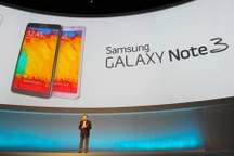 Samsung trình làng Galaxy Note 3, màn hình 5,7-inch với thiết kế ốp vân da