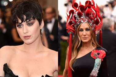 Katy Perry và Sarah Jessica Parker khác lạ trên thảm đỏ
