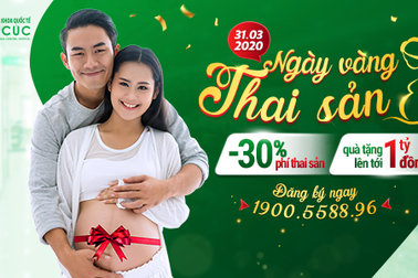 Bệnh viện ĐKQT Thu Cúc hỗ trợ 30% phí thai sản trọn gói trong Ngày vàng thai sản