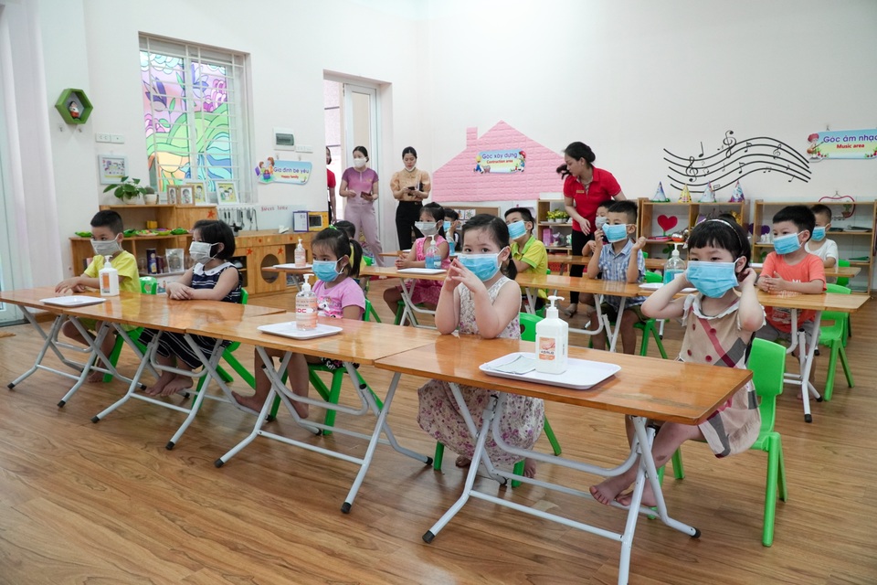 Tiết học phòng chống Covid-19 cho trẻ mầm non ở Hà Nội - 7 Tiết học phòng chống Covid-19 cho trẻ mầm non ở Hà Nội - 7