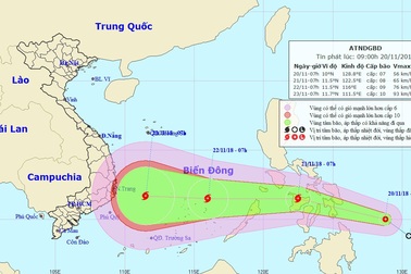 Áp thấp nhiệt đới khả năng thành bão sắp vào Biển Đông
