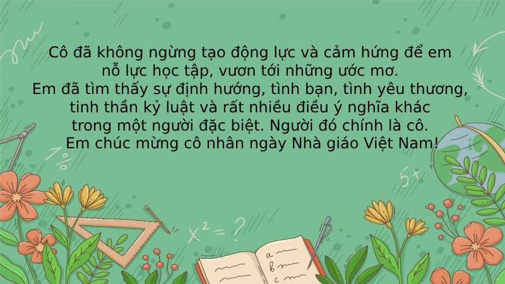 10 lời chúc ý nghĩa nhân ngày Nhà giáo Việt Nam 20/11 - 10