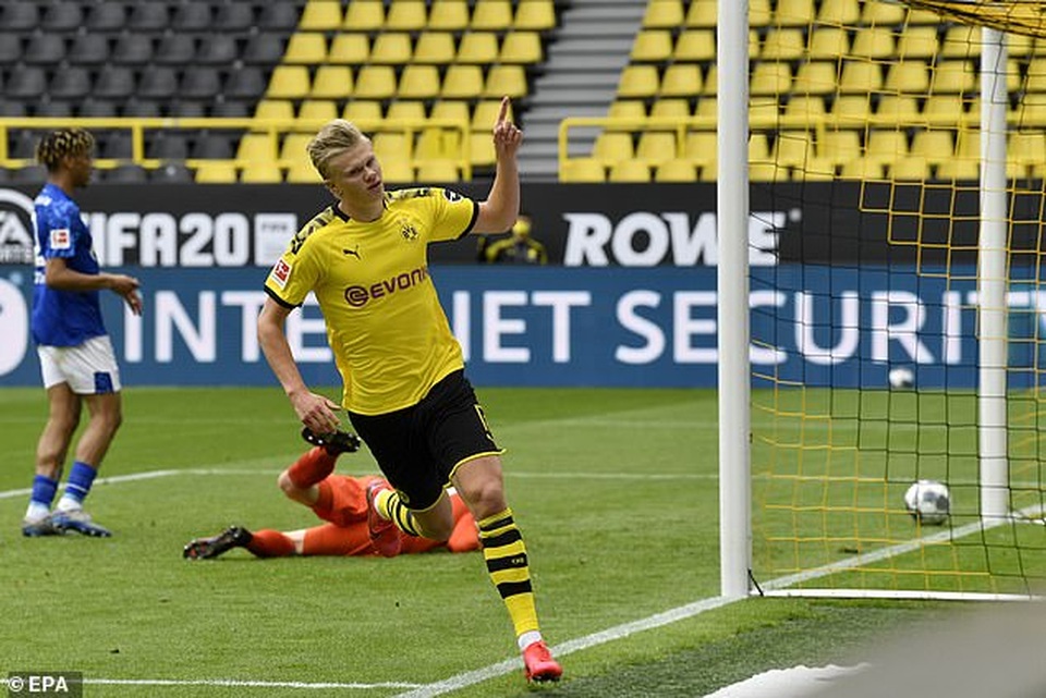 Những khoảnh khắc tỏa sáng của Haaland giúp Dortmund thắng đậm Schalke - 2 Những khoảnh khắc tỏa sáng của Haaland giúp Dortmund thắng đậm Schalke - 2
