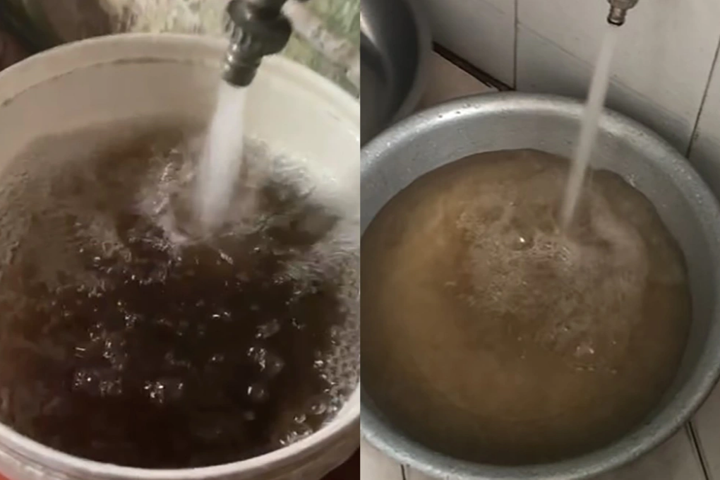 Dân hoang mang khi nước sạch đổi màu - 1 Dân hoang mang khi nước sạch đổi màu - 1