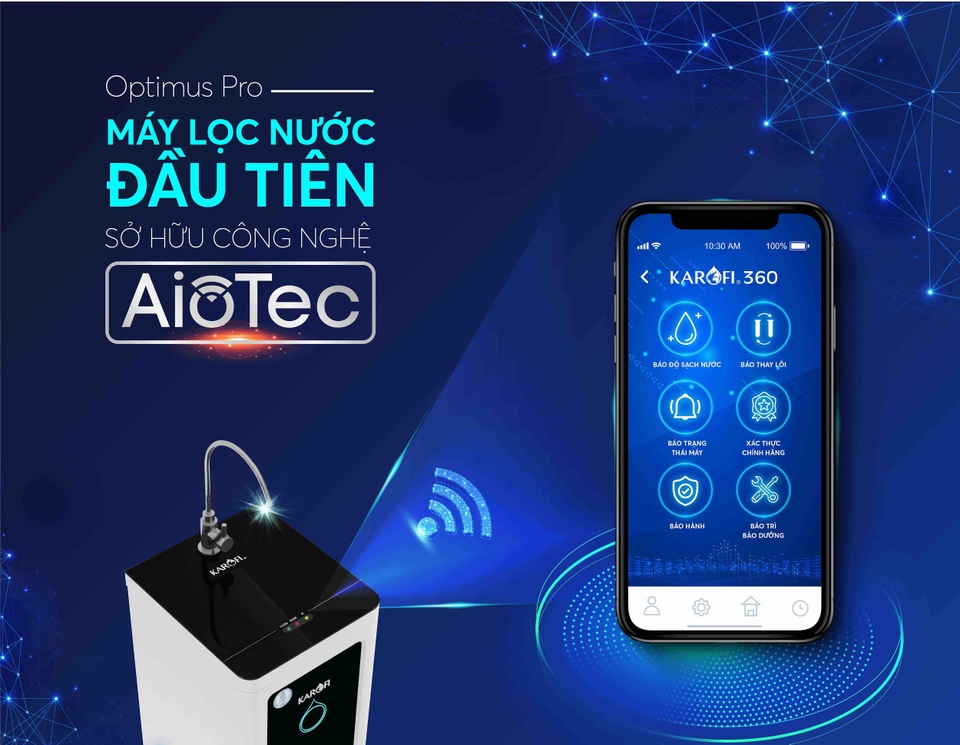 Karofi trình làng máy lọc nước ứng dụng Internet kết nối - 1 Karofi trình làng máy lọc nước ứng dụng Internet kết nối - 1