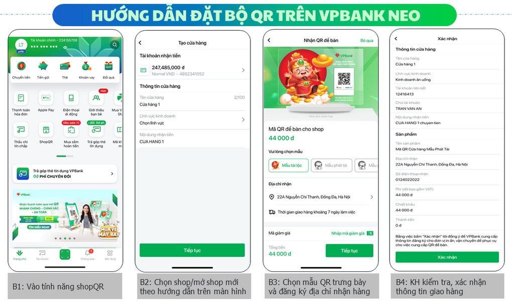 Giải pháp ShopQR trên VPBank NEO tích hợp thêm tính năng đặt hàng bộ QR trưng bày - 1 Giải pháp ShopQR trên VPBank NEO tích hợp thêm tính năng đặt hàng bộ QR trưng bày - 1