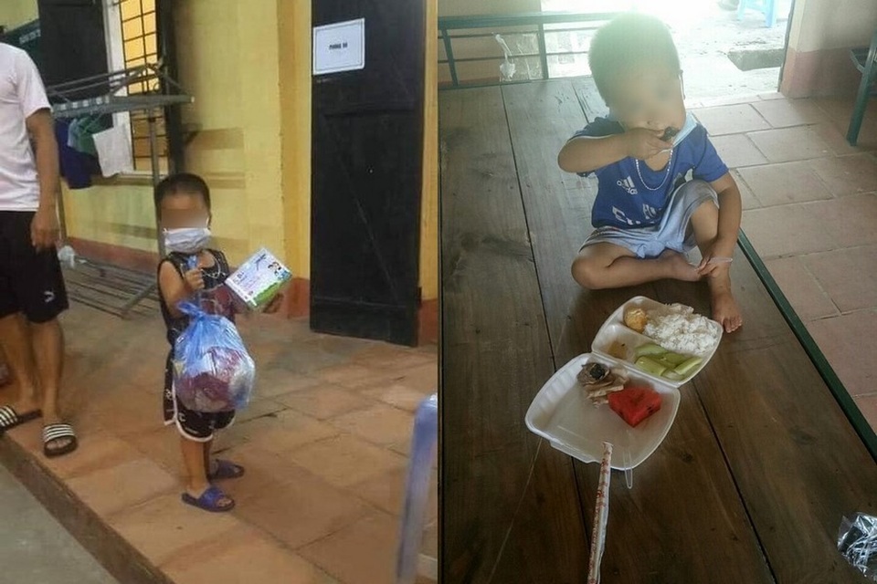 Dân mạng rơi nước mắt với clip bé 3 tuổi trốn gầm giường khu cách ly vì sợ - 2 Dân mạng rơi nước mắt với clip bé 3 tuổi trốn gầm giường khu cách ly vì sợ - 2