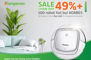 Khuyến mại giảm giá 49% cho robot hút bụi thông minh Kangaroo