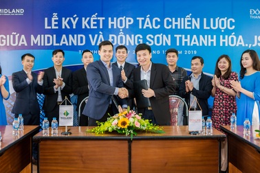 Lễ ký kết hợp tác chiến lược giữa Midland và Đông Sơn Thanh Hóa.,JSC