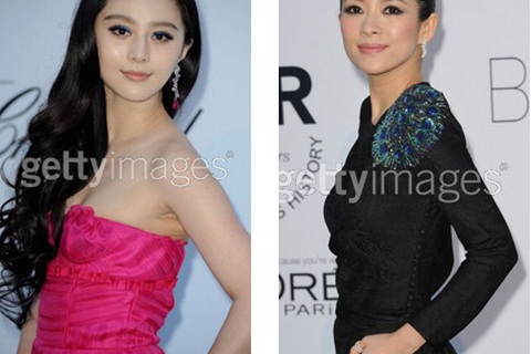 Chương Tử Di “chạm mặt” Phạm Băng Băng tại Cannes