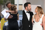 Jennifer Lopez tình tứ hôn Ben Affleck tại trường quay