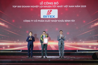 BITEX tiếp tục khẳng định vị thế trong Bảng xếp hạng PROFIT500 của Vietnam Report