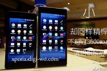 Lộ ảnh thực tế và giá bán phiên bản thu nhỏ Xperia Z1