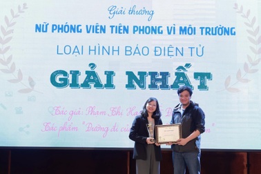 Phóng viên báo Dân trí đoạt giải Nhất giải báo chí về môi trường