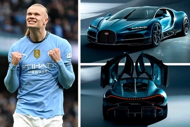 Erling Haaland vung hơn 132 tỷ đồng mua siêu xe Bugatti hiếm