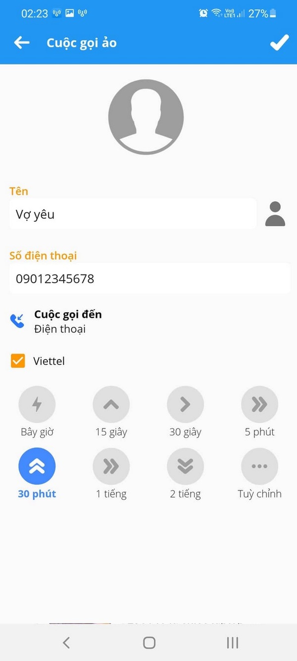 Thủ thuật tạo cuộc gọi ảo từ vợ yêu để né các tình huống khó xử - 2 Thủ thuật tạo cuộc gọi ảo từ vợ yêu để né các tình huống khó xử - 2