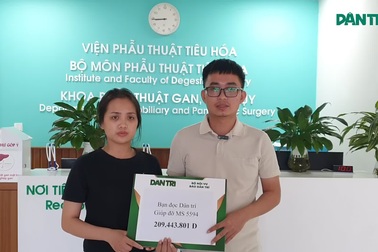 Bạn đọc Dân trí giúp đỡ gia đình “mẹ hiến gan cứu con” gần 210 triệu đồng