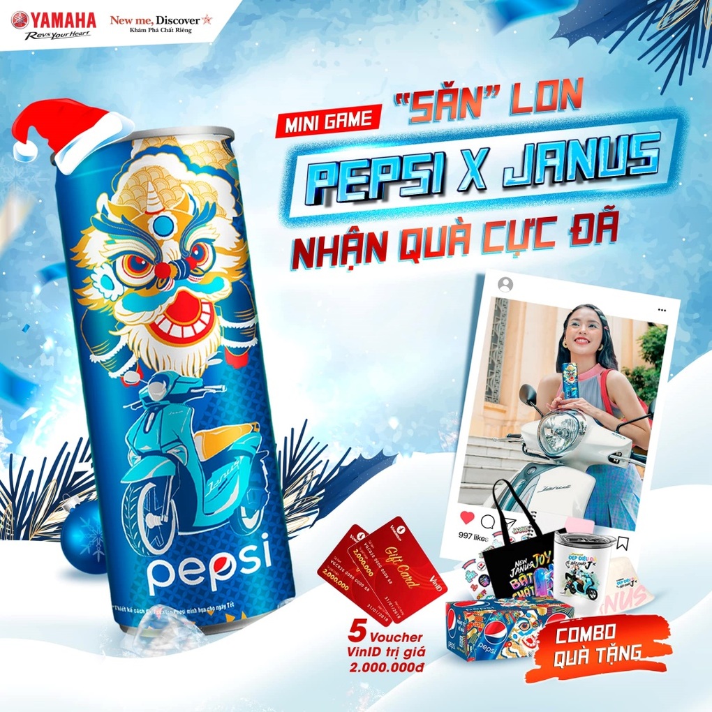 Yamaha cùng Pepsi tung 14 triệu lon nước ngọt, hút giới trẻ săn lon nhận quà - 1 Yamaha cùng Pepsi tung 14 triệu lon nước ngọt, hút giới trẻ săn lon nhận quà - 1