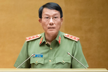 Bộ trưởng Công an Lương Tam Quang lần đầu trình dự án luật trước Quốc hội