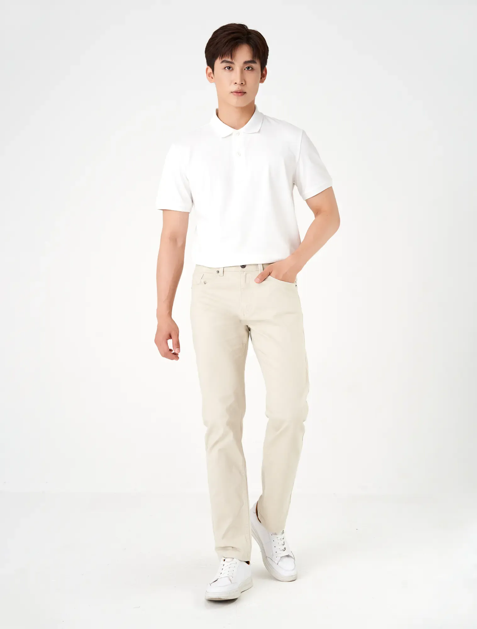 ແບບເຄື່ອນໄຫວແບບແຟຊັ່ນໃນຄໍເລັກຊັນ Canifa khaki pants - 1 Phong cách thời trang năng động trong bộ sưu tập quần kaki Canifa - 1