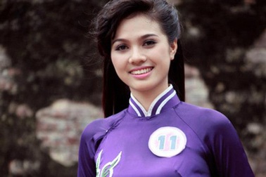 Hoa khôi áo dài trở thành gương mặt đại diện Festival Huế 2014