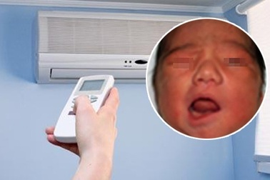 Trẻ méo miệng vì quạt và điều hòa