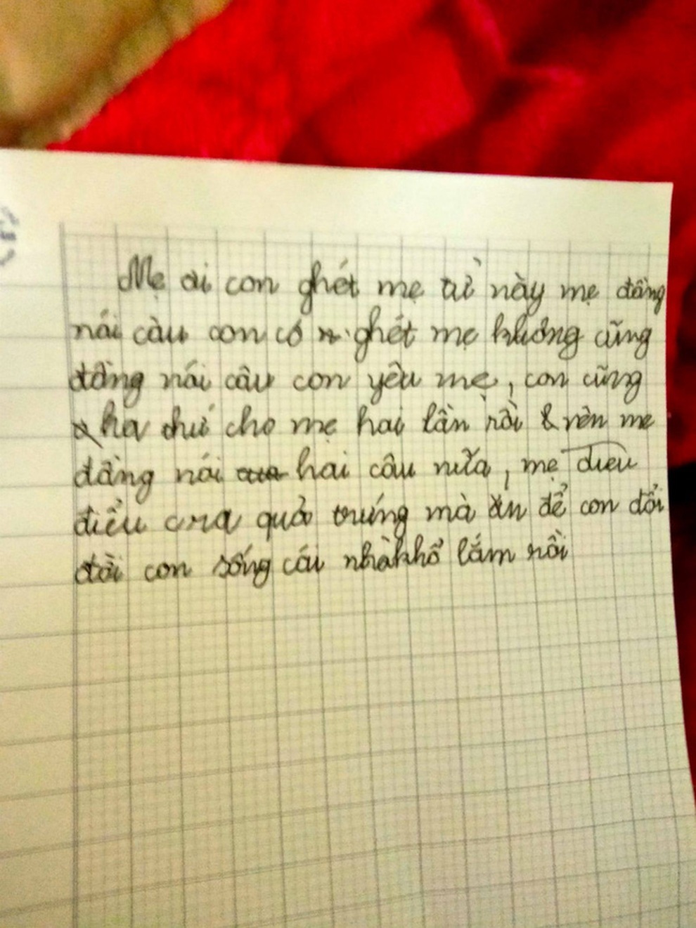 Lời nhắn nhói lòng của con gái tiểu học: Mẹ đẻ quả trứng mà ăn để con đổi đời - 1 Lời nhắn nhói lòng của con gái tiểu học: Mẹ đẻ quả trứng mà ăn để con đổi đời - 1
