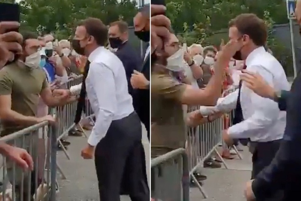 Pháp phạt tù kẻ quá khích tát vào mặt Tổng thống Macron - 1 Pháp phạt tù kẻ quá khích tát vào mặt Tổng thống Macron - 1