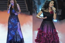 Đồng Lan mặc váy gắn đầy... hoa lan; Đinh Hương khoe chân thon