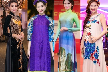 Áo dài trở thành thời trang thảm đỏ yêu thích của sao Việt