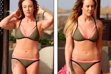 Người đẹp Anh bốc lửa với áo tắm hai mảnh