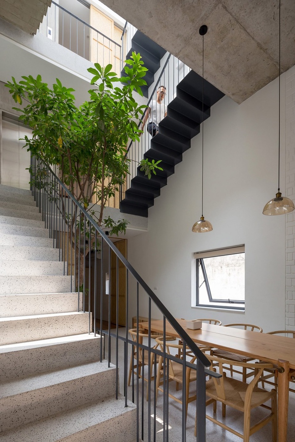 Nhà ống chật hẹp ở Hà Nội đẹp ấn tượng nhờ các khu vườn treo xanh mát - 14