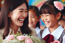 Học trò lớp 3 chúc cô chủ nhiệm "năm sau trở thành một cô giáo tốt"