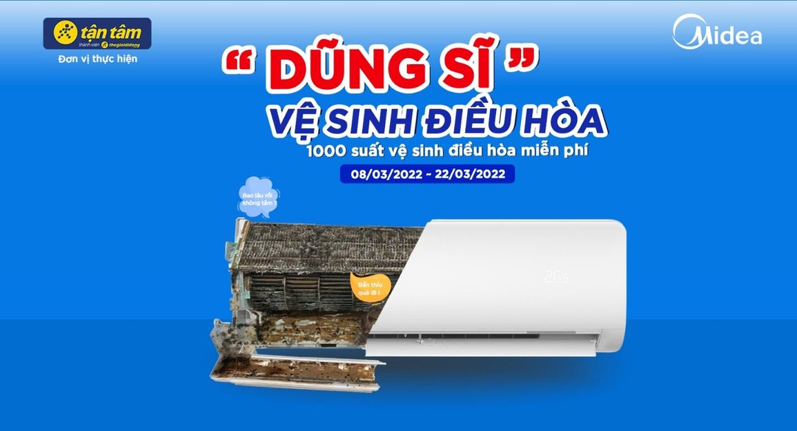 Midea tặng 1.000 suất vệ sinh điều hòa miễn phí - 1 Midea tặng 1.000 suất vệ sinh điều hòa miễn phí - 1
