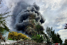 Cháy lớn ở công ty may mặc, hàng trăm người tháo chạy