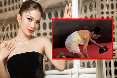 Lệ Nam bị hù ngã nhào trên thảm đỏ, dân mạng phản ứng gay gắt