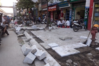 Hà Nội: Nhiều vấn đề đặt ra sau thanh tra dự án lát đá vỉa hè