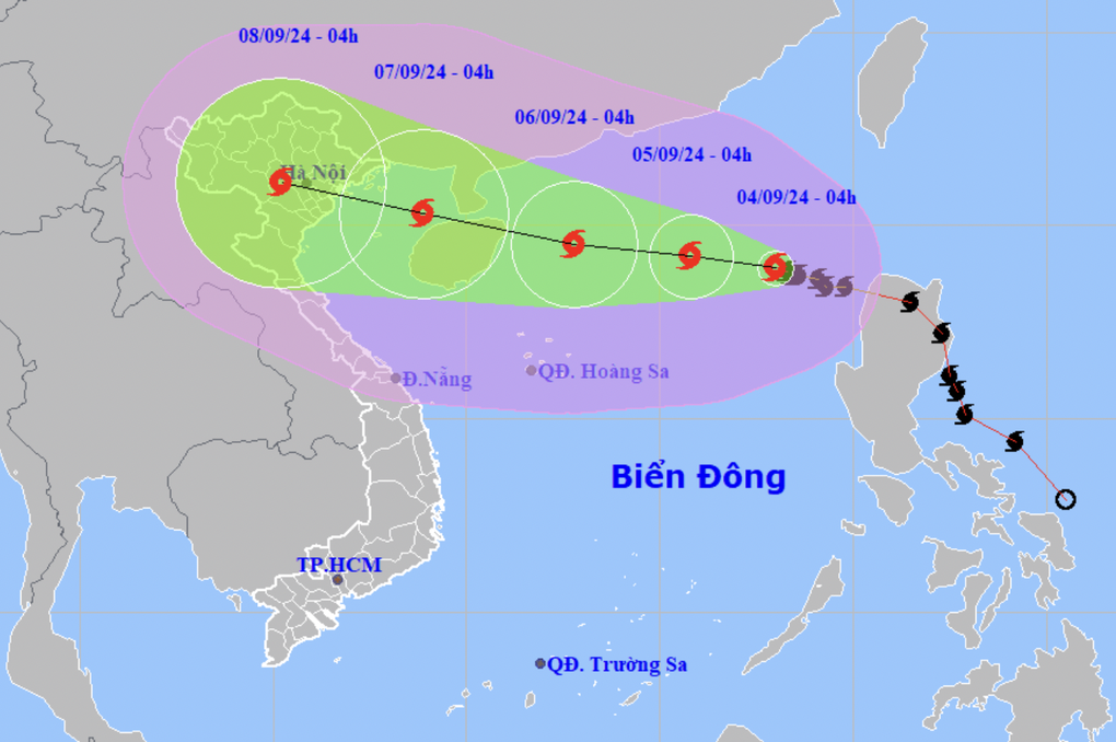 Bão Yagi đang tăng tốc, là một trong những cơn bão mạnh nhất 2024 - 1