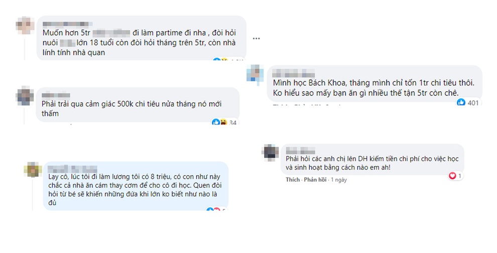 Tân sinh viên vừa đỗ đại học dỗi mẹ vì cho 5 triệu sinh hoạt phí - 6 Tân sinh viên vừa đỗ đại học dỗi mẹ vì cho 5 triệu sinh hoạt phí - 6