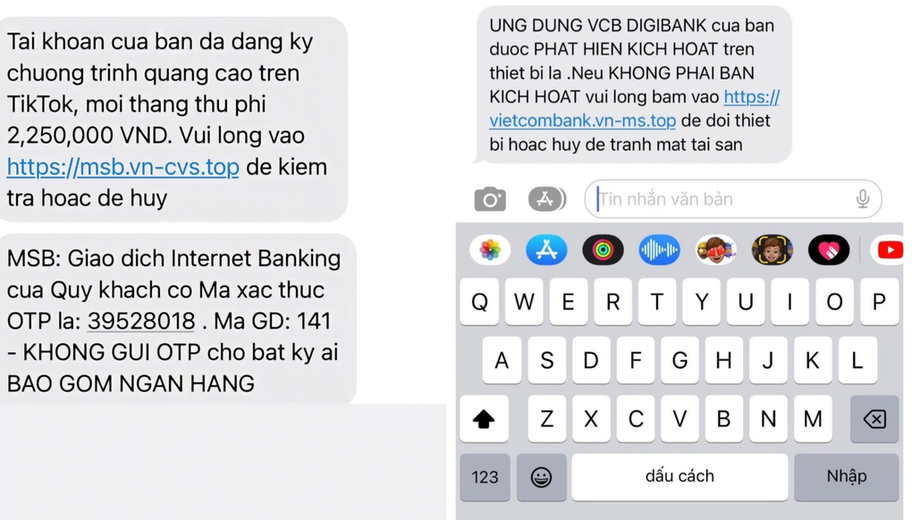 Suýt mất 280 triệu đồng vì chiêu lừa SMS ngân hàng - 1 Suýt mất 280 triệu đồng vì chiêu lừa SMS ngân hàng - 1