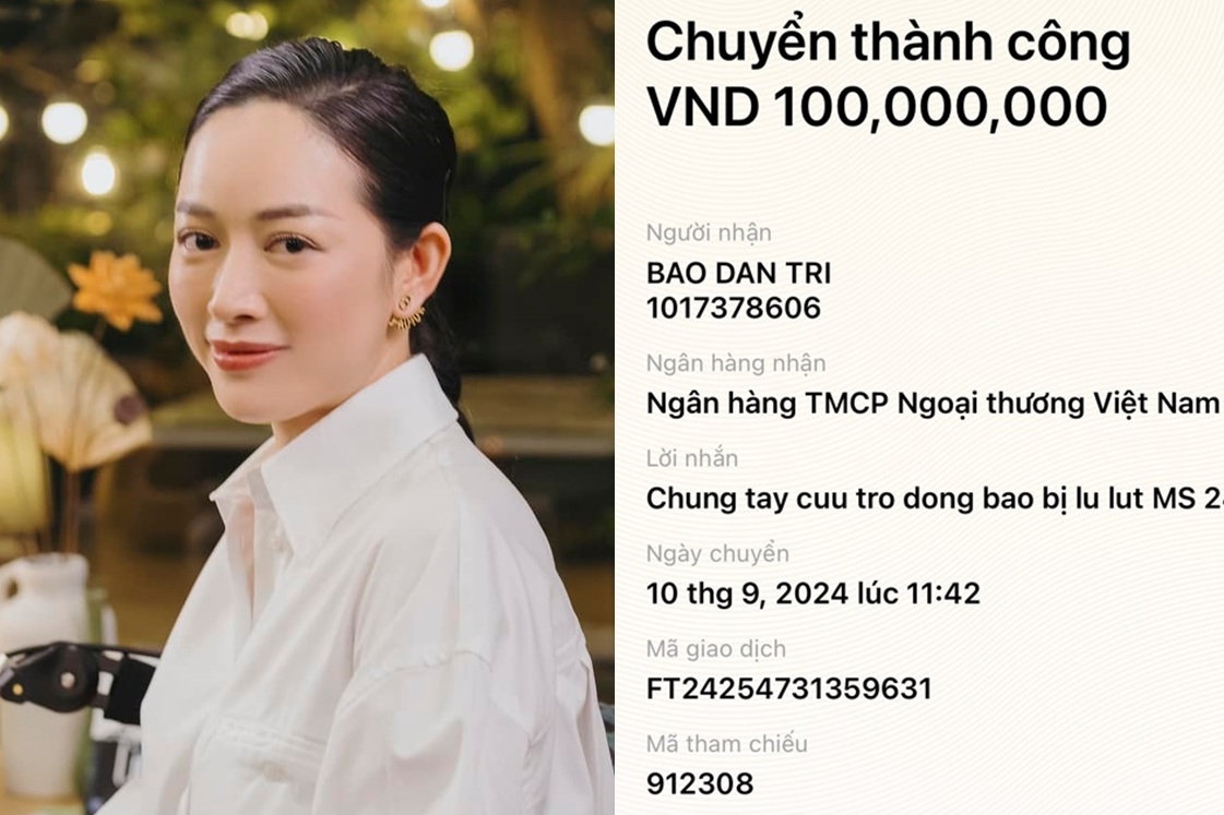 Mai Thanh Hà góp 100 triệu, cùng báo  cứu trợ đồng bào trong lũ dữ - 1